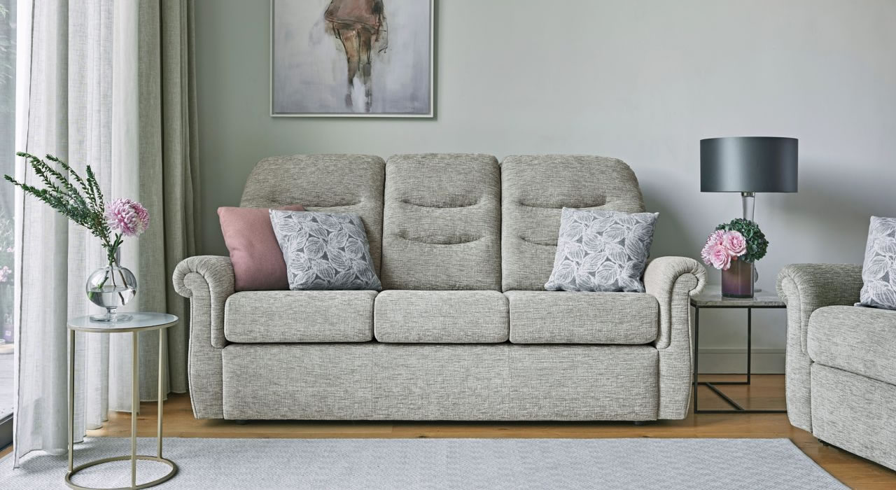 G Plan Holmes fabric sofa